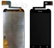 Дисплей (экран) для HTC T328w Desire V,  чёрный,  с тачскрином